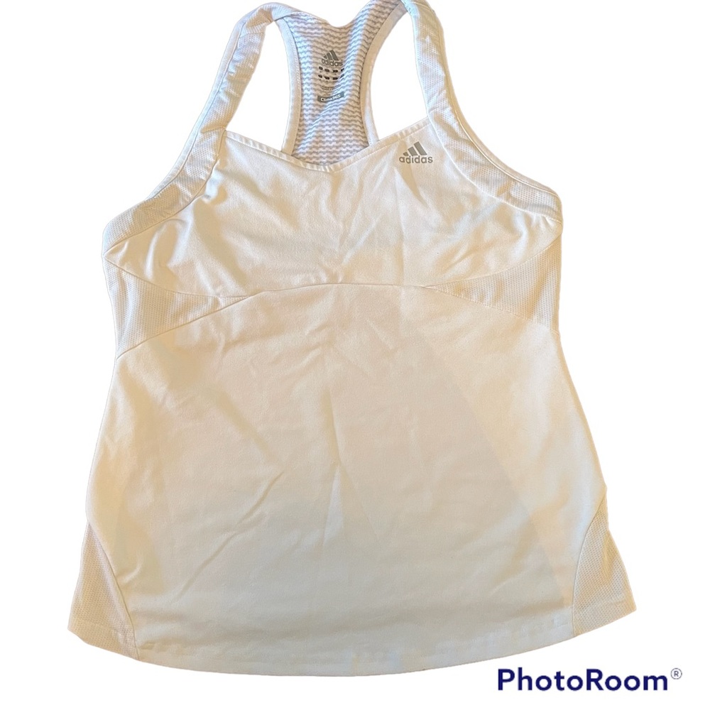 Adidas White Work out top size L